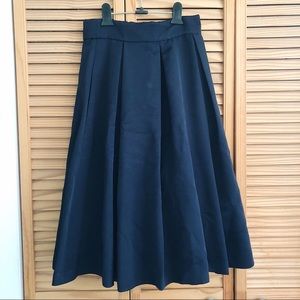 NEW Eliza J Navy Midi Skirt